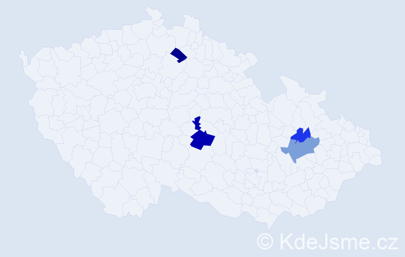 Příjmení: 'Florner', počet výskytů 7 v celé ČR
