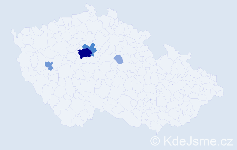Příjmení: 'Myronenko', počet výskytů 17 v celé ČR