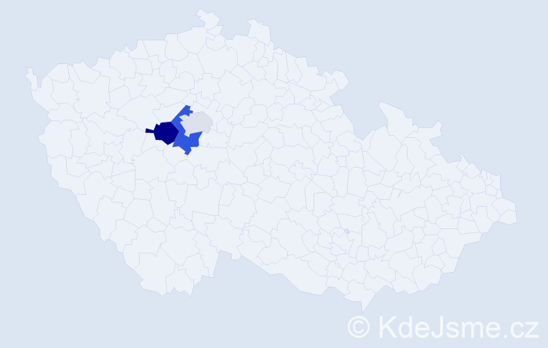 Příjmení: 'Beaufort', počet výskytů 5 v celé ČR