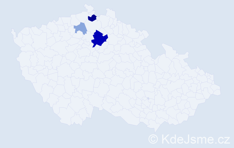 Příjmení: 'Šákrová', počet výskytů 9 v celé ČR