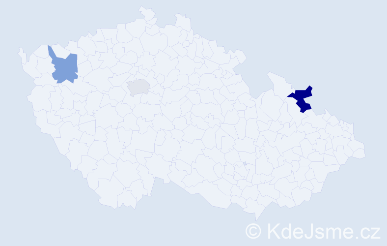 Příjmení: 'Matulay', počet výskytů 4 v celé ČR