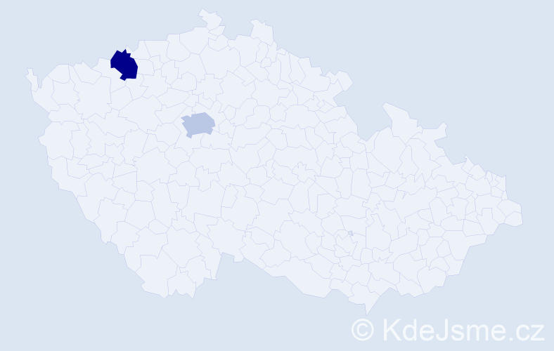 Příjmení: 'Bondarev', počet výskytů 2 v celé ČR