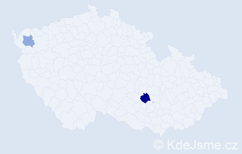 Příjmení: 'Regetiová', počet výskytů 3 v celé ČR