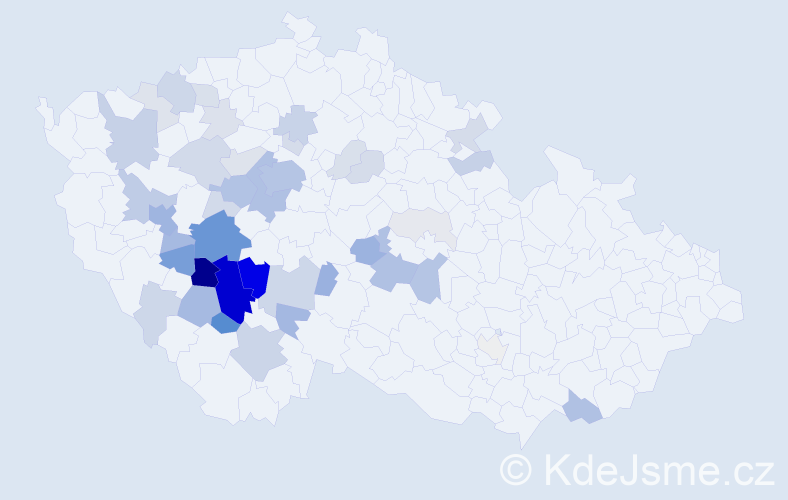 Příjmení: 'Štědronská', počet výskytů 189 v celé ČR