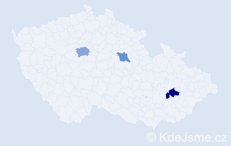Příjmení: 'Bakhmat', počet výskytů 7 v celé ČR