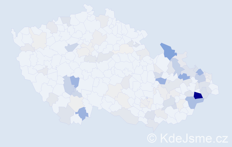 Příjmení: 'Barabášová', počet výskytů 329 v celé ČR