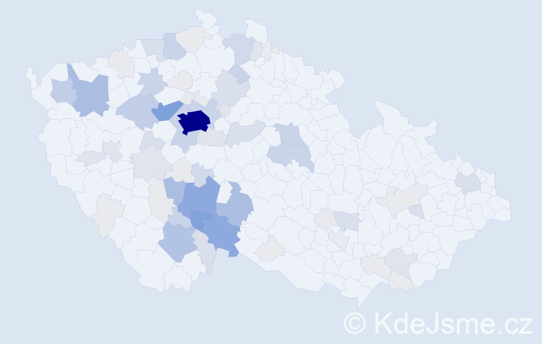 Příjmení: 'Radosta', počet výskytů 269 v celé ČR