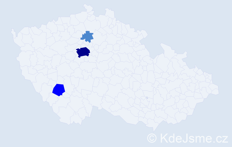 Příjmení: 'Kraps', počet výskytů 6 v celé ČR