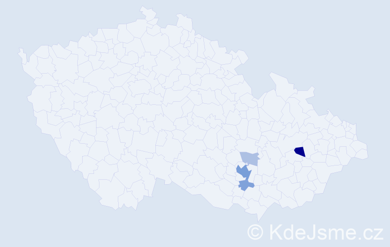 Příjmení: 'Waidhoferová', počet výskytů 13 v celé ČR