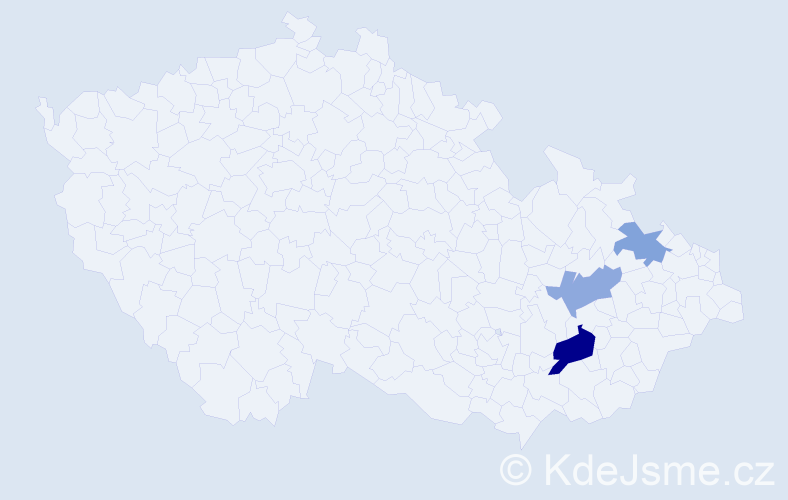 Příjmení: 'Gernová', počet výskytů 11 v celé ČR