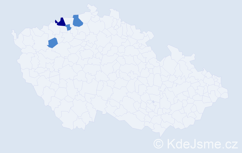 Příjmení: 'Korolenková', počet výskytů 6 v celé ČR