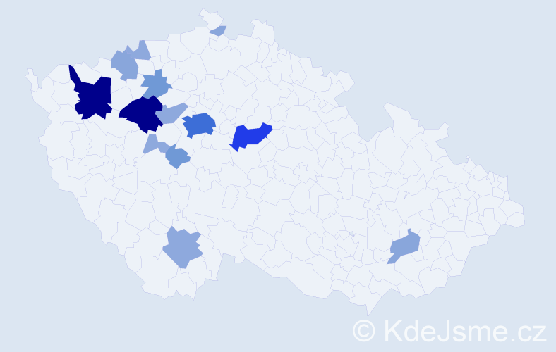 Příjmení: 'Urik', počet výskytů 45 v celé ČR