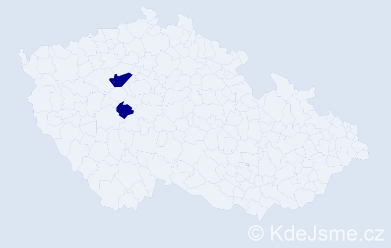 Příjmení: 'Kašperská', počet výskytů 2 v celé ČR