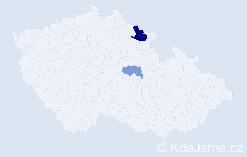 Příjmení: 'Durtusová', počet výskytů 4 v celé ČR