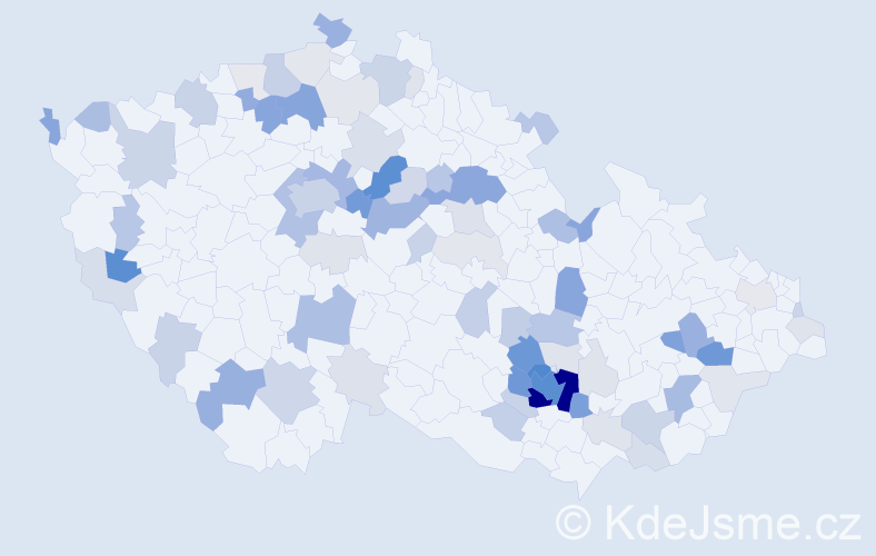 Příjmení: 'Holešovská', počet výskytů 273 v celé ČR