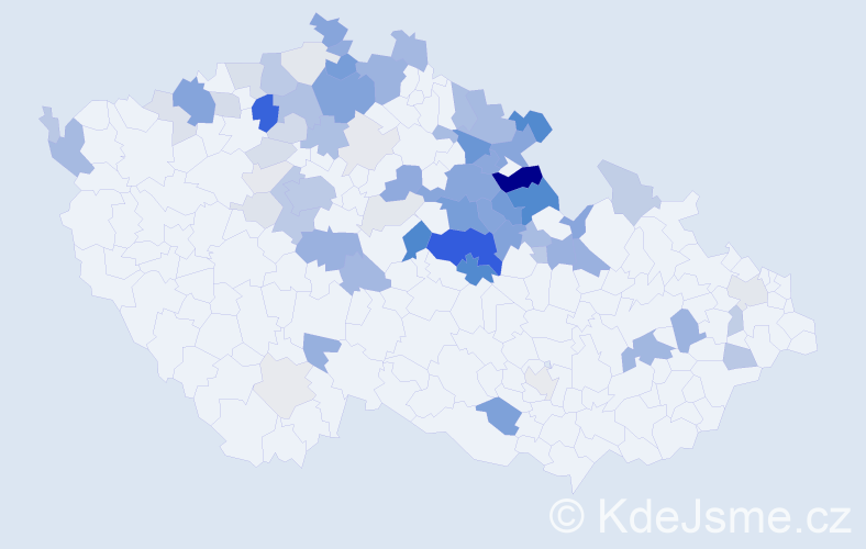 Příjmení: 'Dušánková', počet výskytů 275 v celé ČR