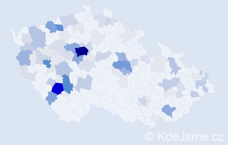 Příjmení: 'Klasová', počet výskytů 334 v celé ČR