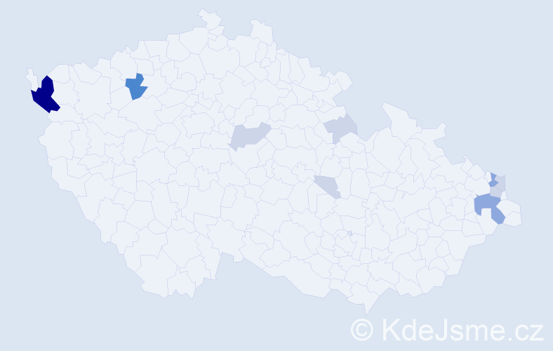 Příjmení: 'Fizer', počet výskytů 31 v celé ČR