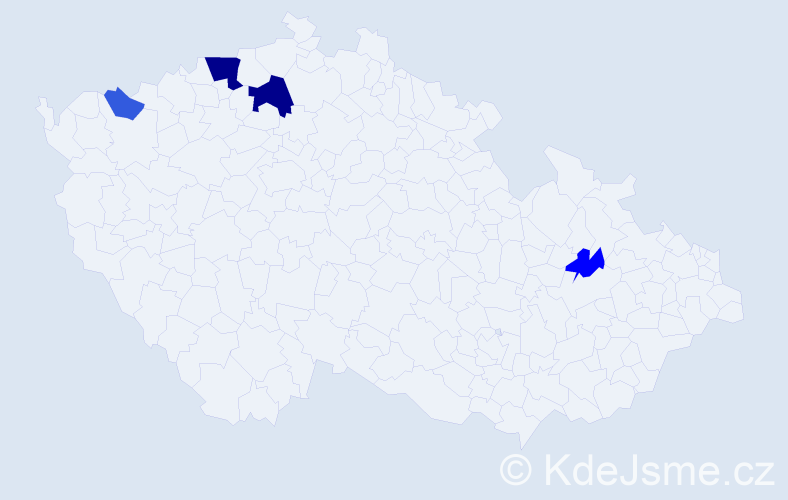 Příjmení: 'Picurová', počet výskytů 17 v celé ČR