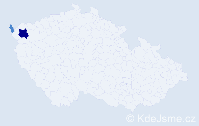 Příjmení: 'Möckl', počet výskytů 4 v celé ČR