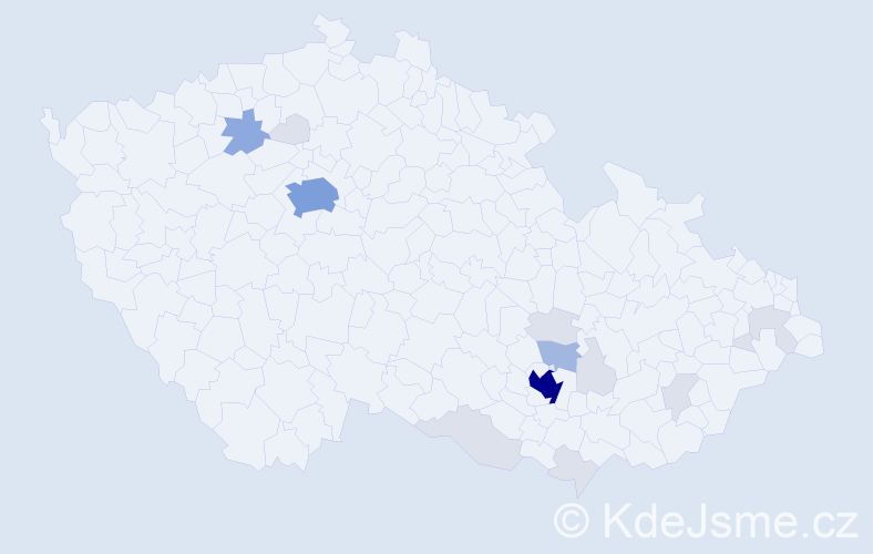 Příjmení: 'Baláč', počet výskytů 49 v celé ČR