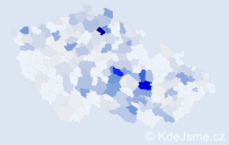 Příjmení: 'Holasová', počet výskytů 878 v celé ČR