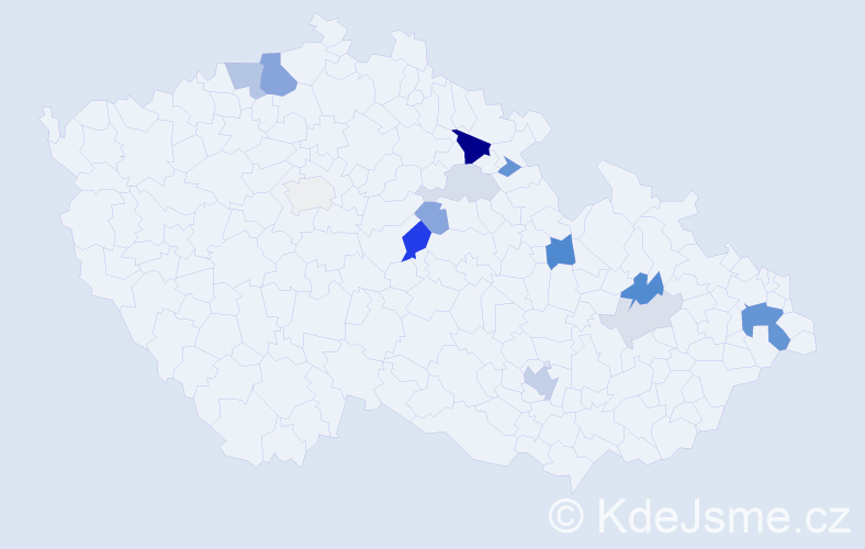 Příjmení: 'Kleinwächterová', počet výskytů 33 v celé ČR
