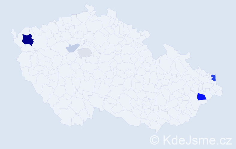 Příjmení: 'Lejbová', počet výskytů 20 v celé ČR