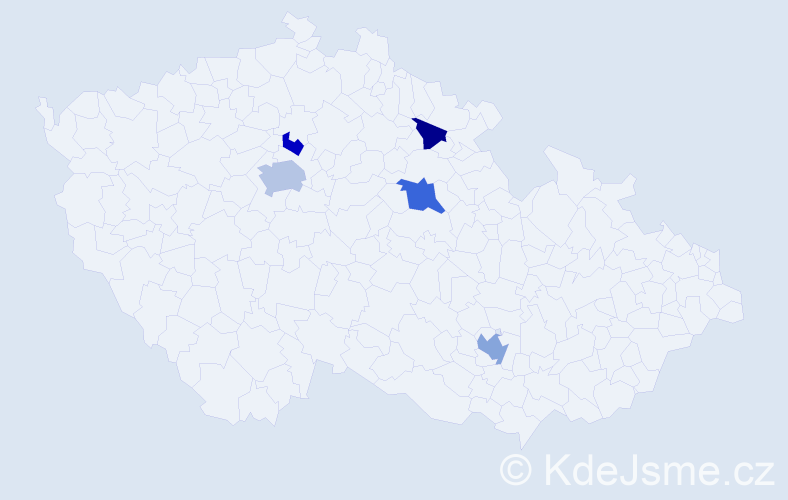 Příjmení: 'Burych', počet výskytů 9 v celé ČR