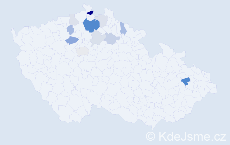 Příjmení: 'Effler', počet výskytů 26 v celé ČR