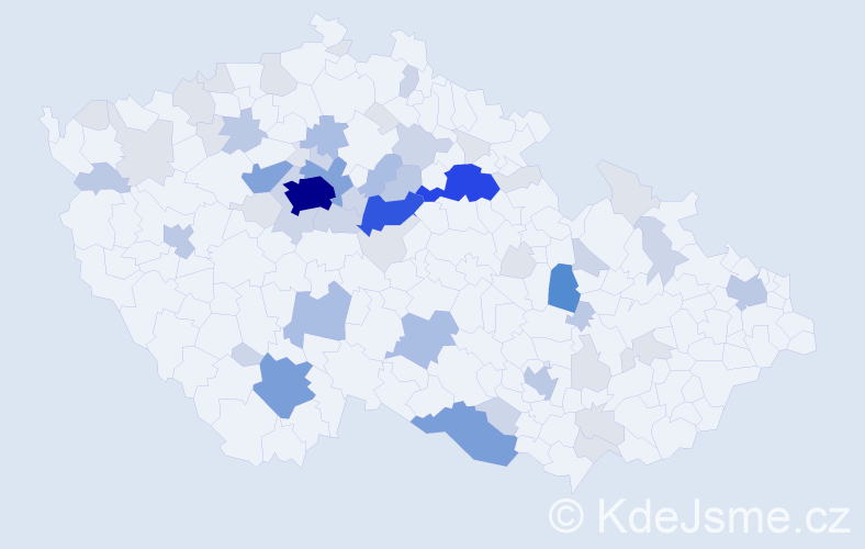 Příjmení: 'Holler', počet výskytů 182 v celé ČR