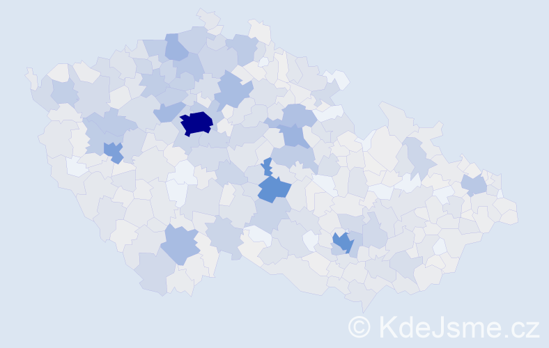 Příjmení: 'Beránek', počet výskytů 4240 v celé ČR