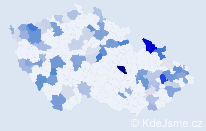 Příjmení: 'Fedorová', počet výskytů 272 v celé ČR