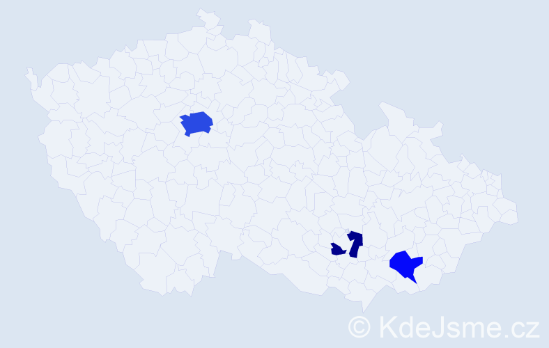 Příjmení: 'Subbotina', počet výskytů 9 v celé ČR