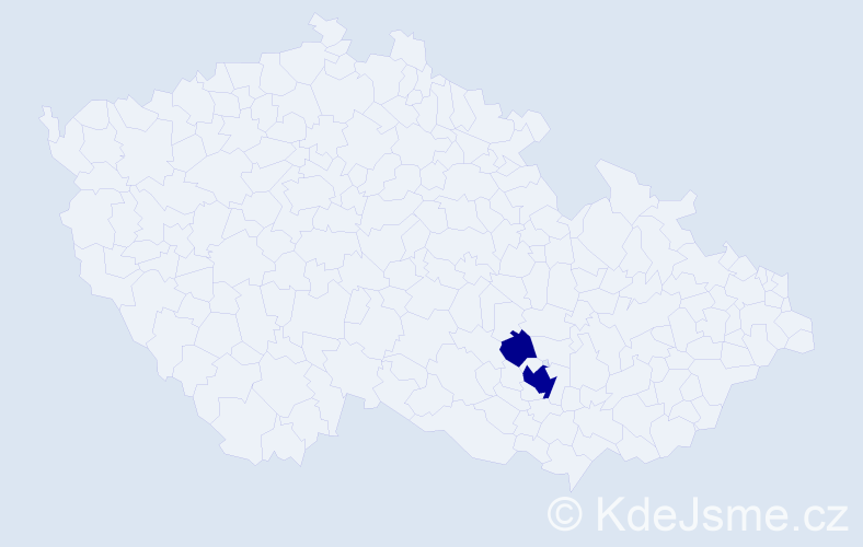 Příjmení: 'Gjumija', počet výskytů 9 v celé ČR