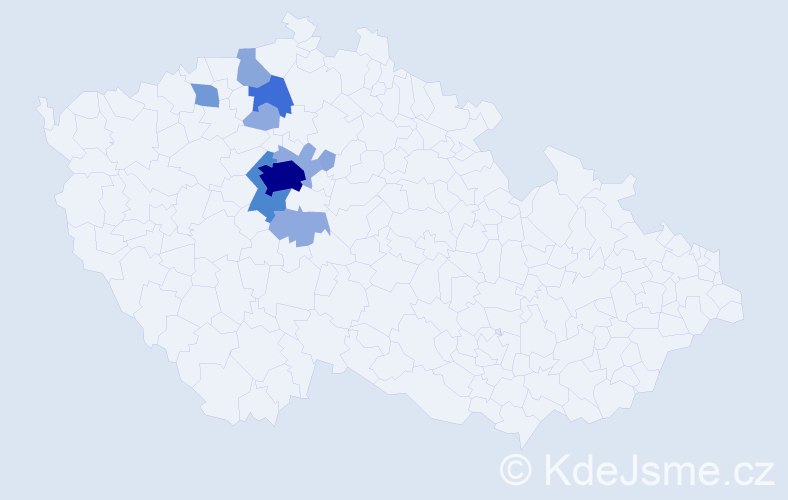 Příjmení: 'Čenská', počet výskytů 28 v celé ČR