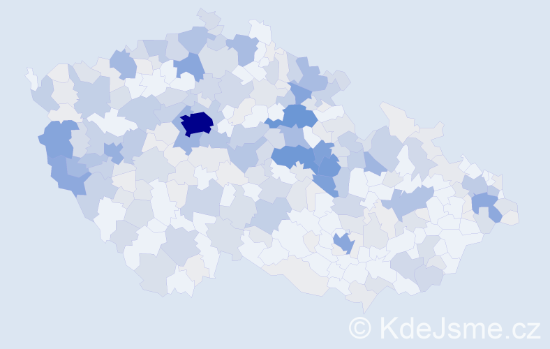 Příjmení: 'Andrle', počet výskytů 1154 v celé ČR