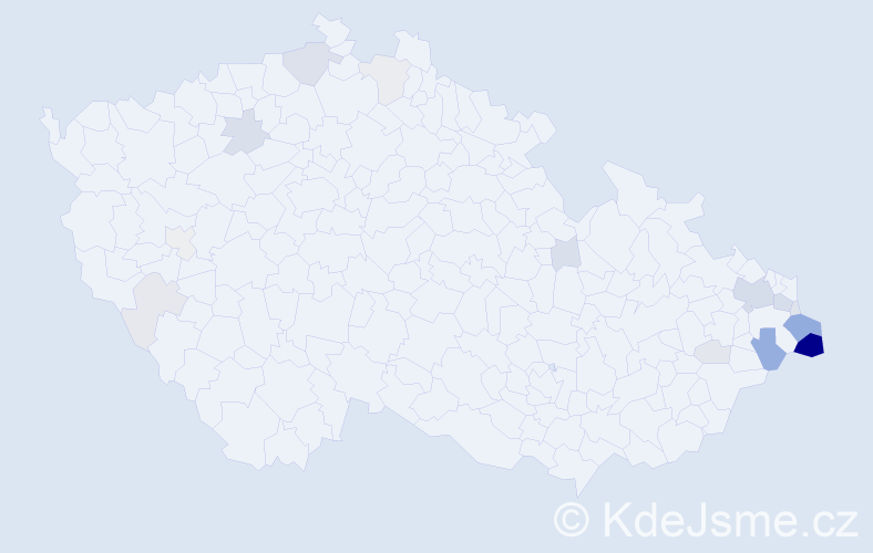 Příjmení: 'Karch', počet výskytů 61 v celé ČR
