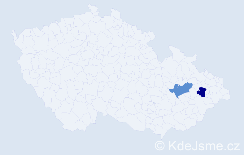 Příjmení: 'Pizzamiglio', počet výskytů 2 v celé ČR