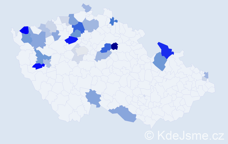 Příjmení: 'Drugda', počet výskytů 73 v celé ČR