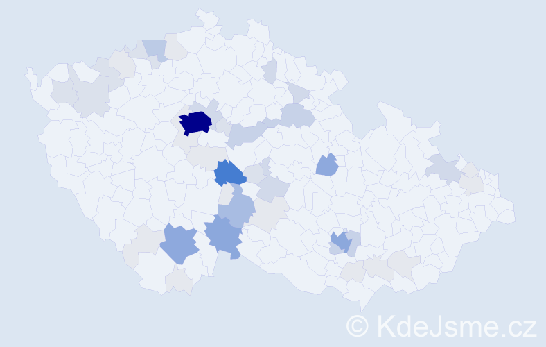 Příjmení: 'Vopálka', počet výskytů 177 v celé ČR