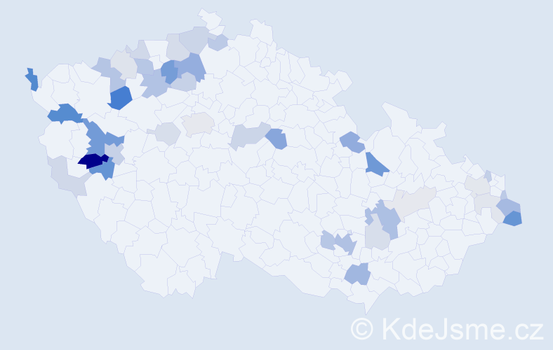Příjmení: 'Wilhelm', počet výskytů 101 v celé ČR