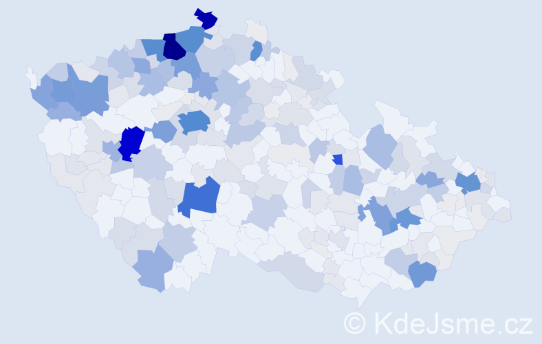 Příjmení: 'Miko', počet výskytů 1215 v celé ČR