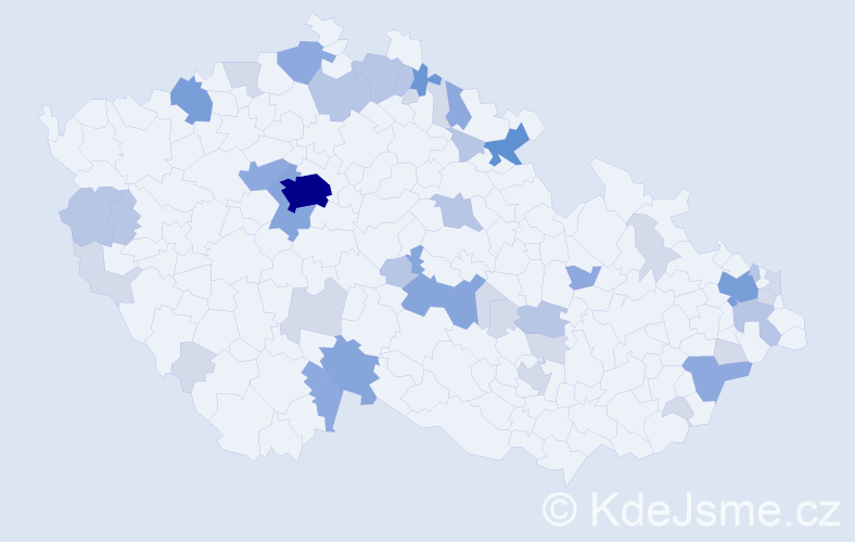 Příjmení: 'Potocká', počet výskytů 111 v celé ČR
