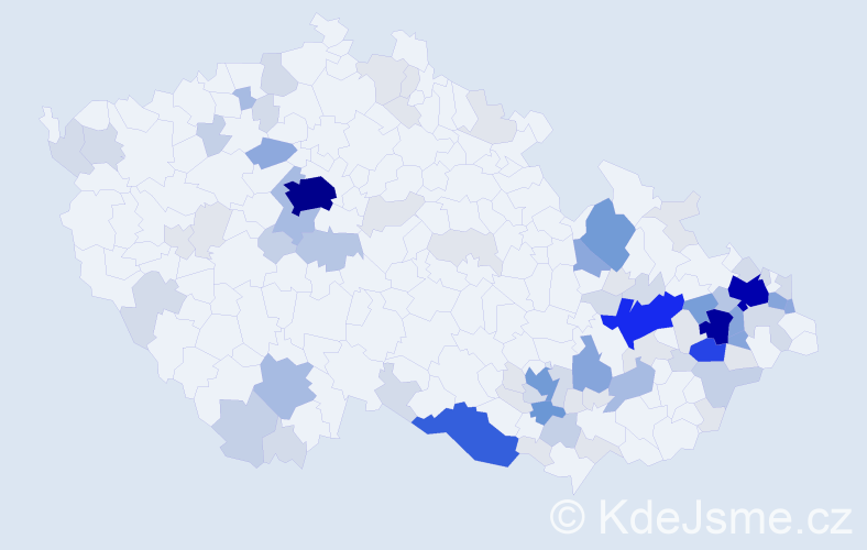Příjmení: 'Goldová', počet výskytů 353 v celé ČR