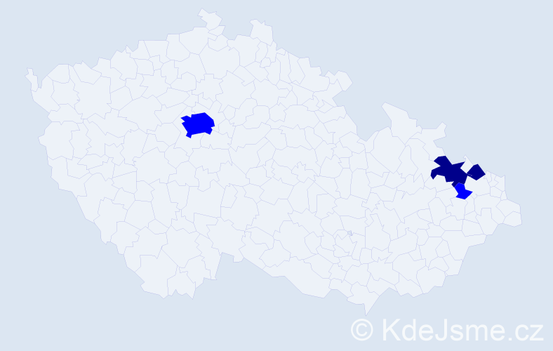 Příjmení: 'Korponaiová', počet výskytů 6 v celé ČR