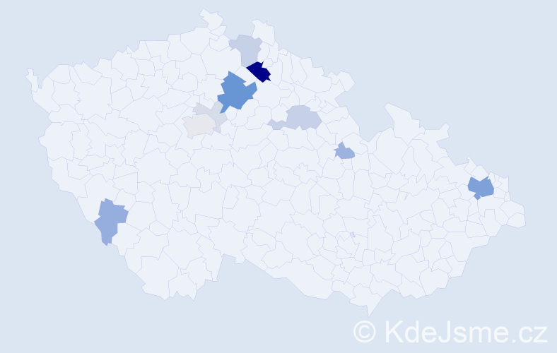 Příjmení: 'Belas', počet výskytů 36 v celé ČR