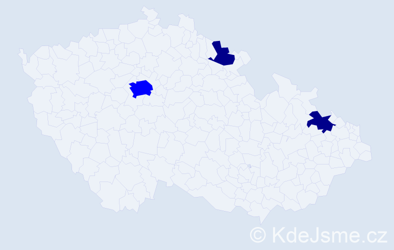 Příjmení: 'Fallerová', počet výskytů 5 v celé ČR