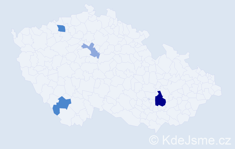 Příjmení: 'Trgala', počet výskytů 11 v celé ČR