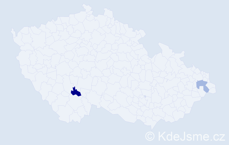 Příjmení: 'Biščan', počet výskytů 2 v celé ČR